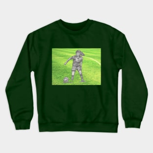 Woman Playing Soccer Crewneck Sweatshirt